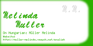 melinda muller business card