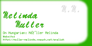 melinda muller business card